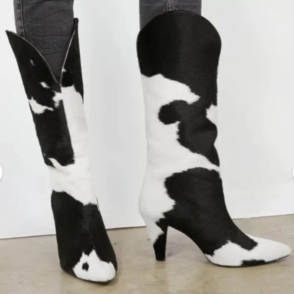 Anine Bing Mid-Calf Western Boots - Picture 1 of 9
